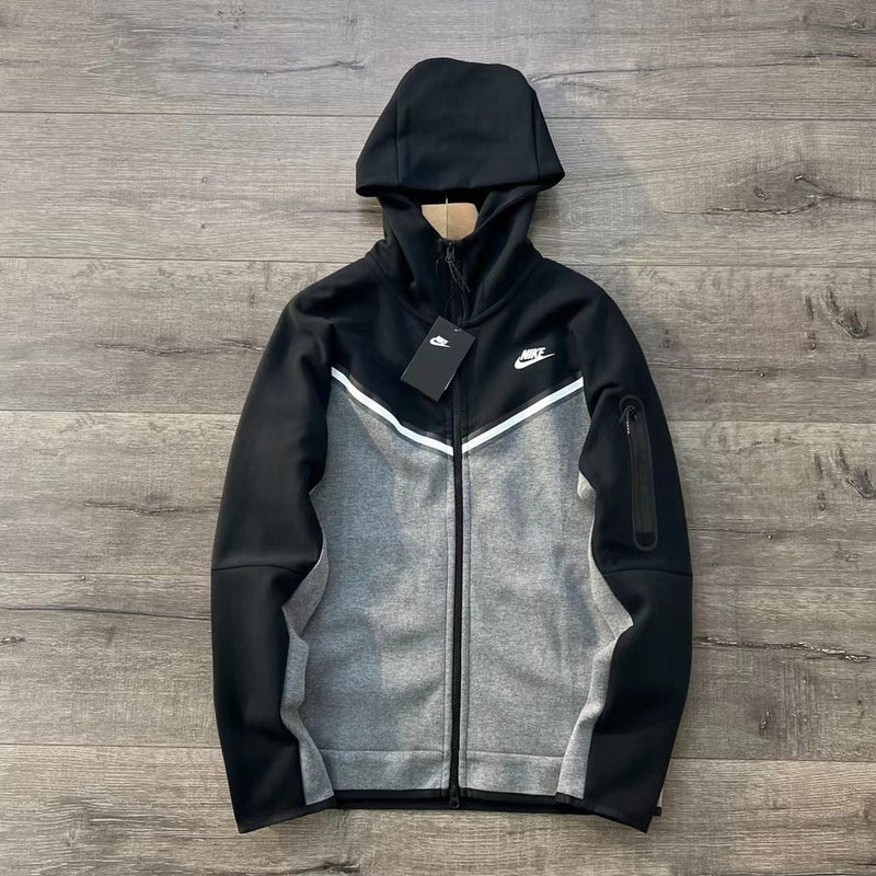 Tech Fleece Nike "Black Grey" (Parte De Cima)